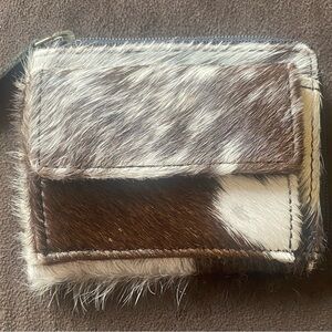 Furry Brown and White Wallet